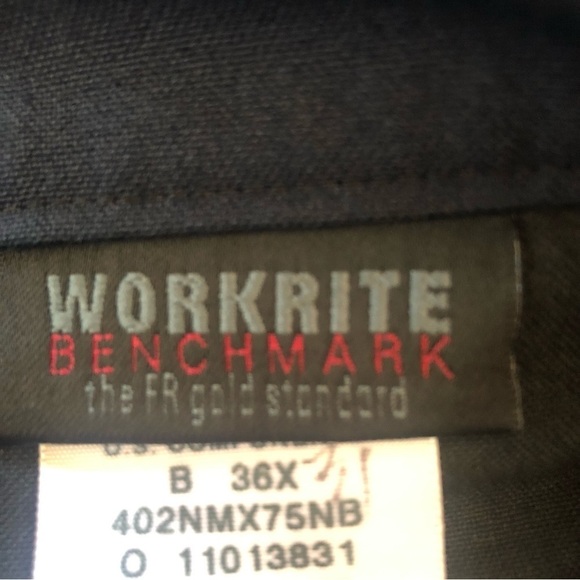 Firefighters/Workrite Benchmark/ NOMEX IIIA uniform pants/USA/ Navy Blue/36x31 - Picture 13 of 14